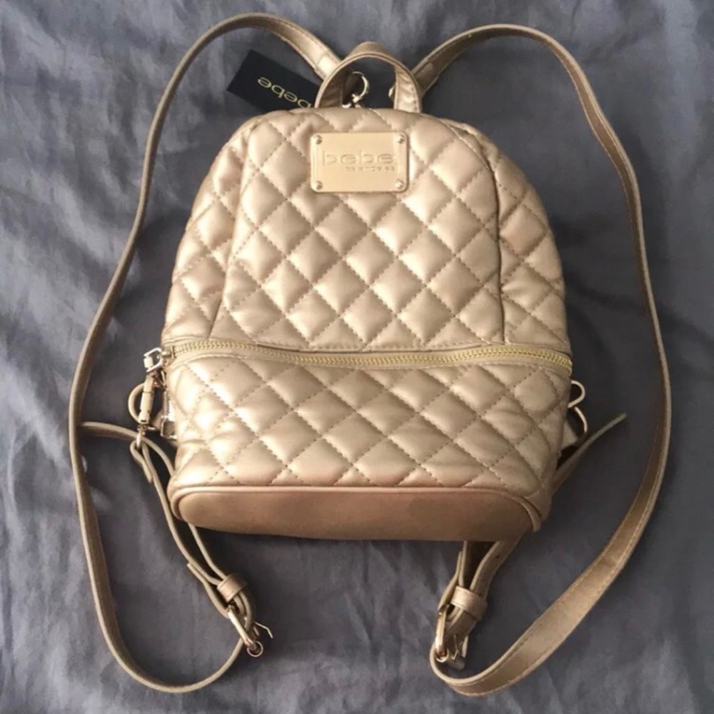 Gold Bebe mini backpack